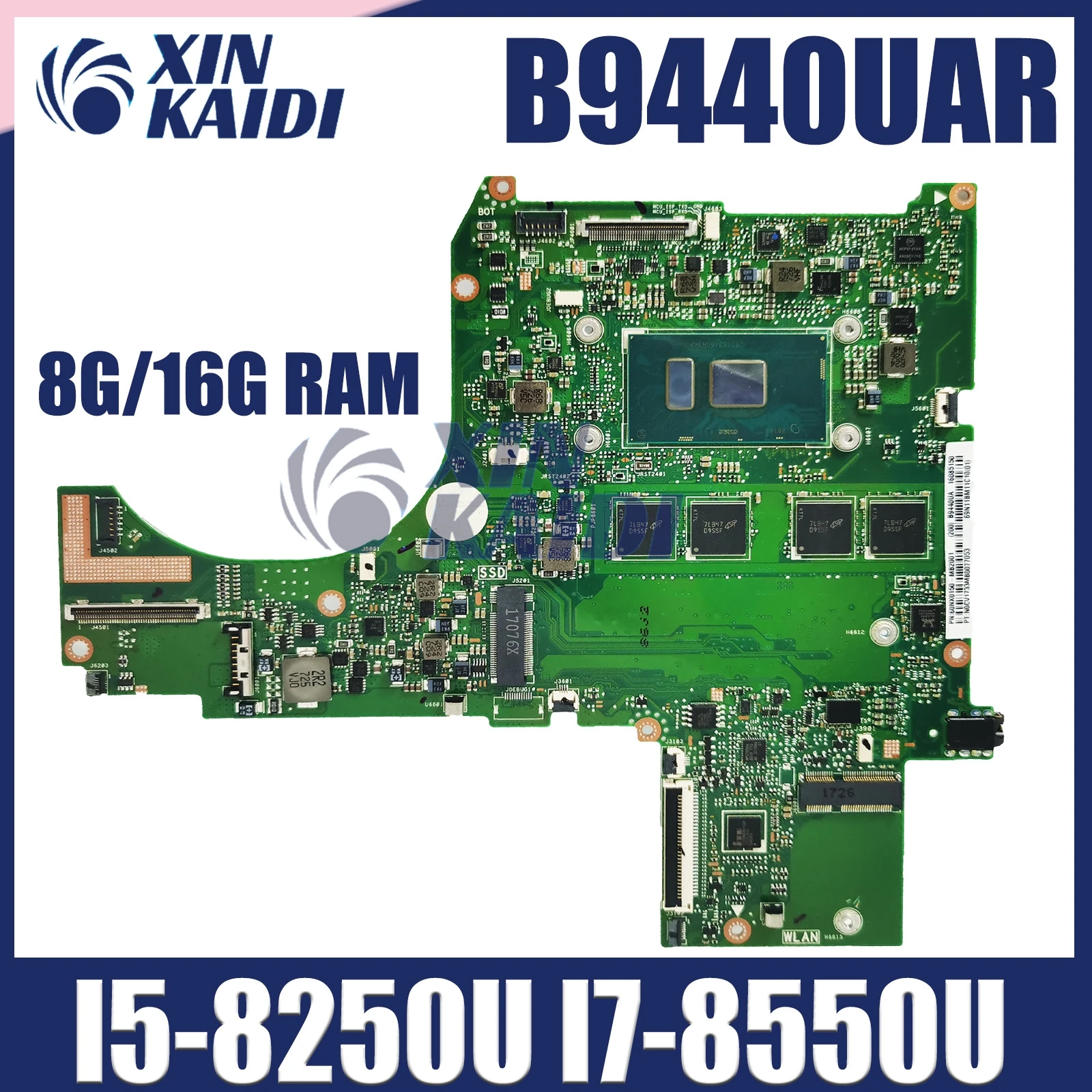 

B9440UAR Laotop Motherboard For ASUS ExpertBook B9440UA B9440U Mainboard With I5-8250U I7-8550U CPU 8GB 16GB RAM 100% Test