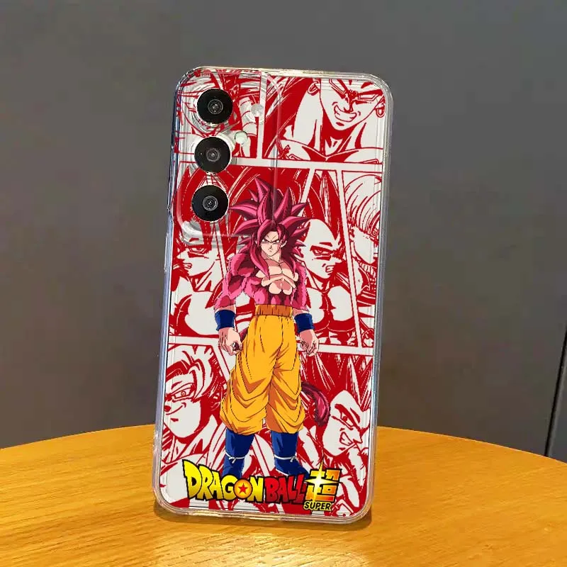 

Son Goku Manga Cool For Samsung Galaxy S26 S25 S24 S23 S22 S21 S20 S10 Lite FE Edge TPU 5G Transparent Phone Case