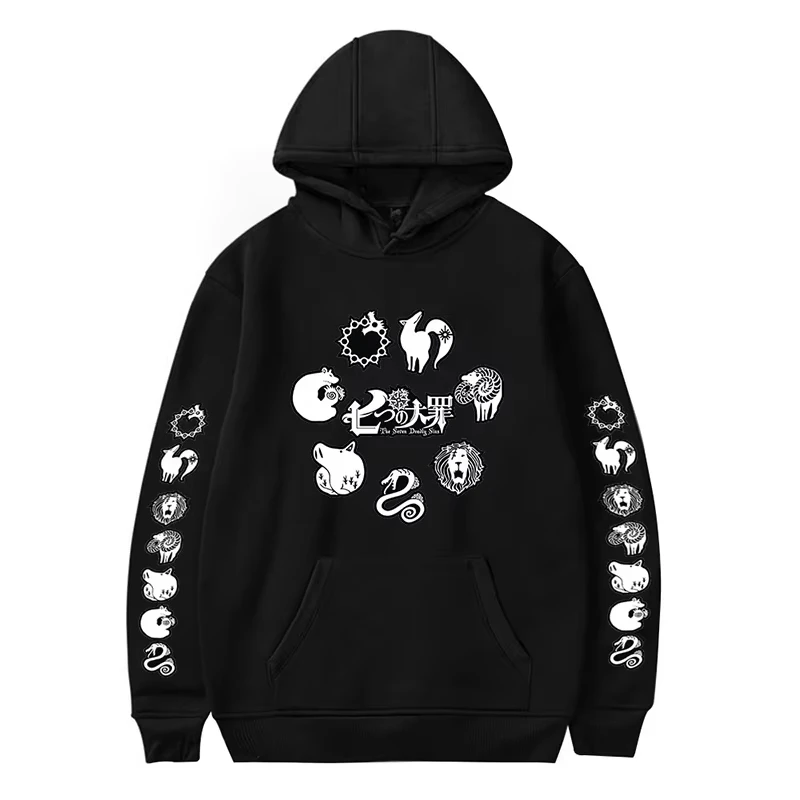 The Seven Deadly Sins Hoodie Men Women Cotton Graphic Printed Nanatsu No Taizai Elizabeth Diane Ban King Japanese Anime Cosplay