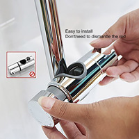 Universal 18-25mm Clamp Holder Bracket No Punching Adjustable Lifting Rod Hand Shower Rail Slider Clamp Bathroom Accessories