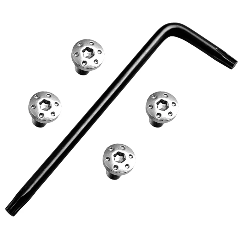 Durability 4Pcs Slotted Stainless Steel Handle Grip Screws For Repairing Grips for 1911 P4 With Wrench