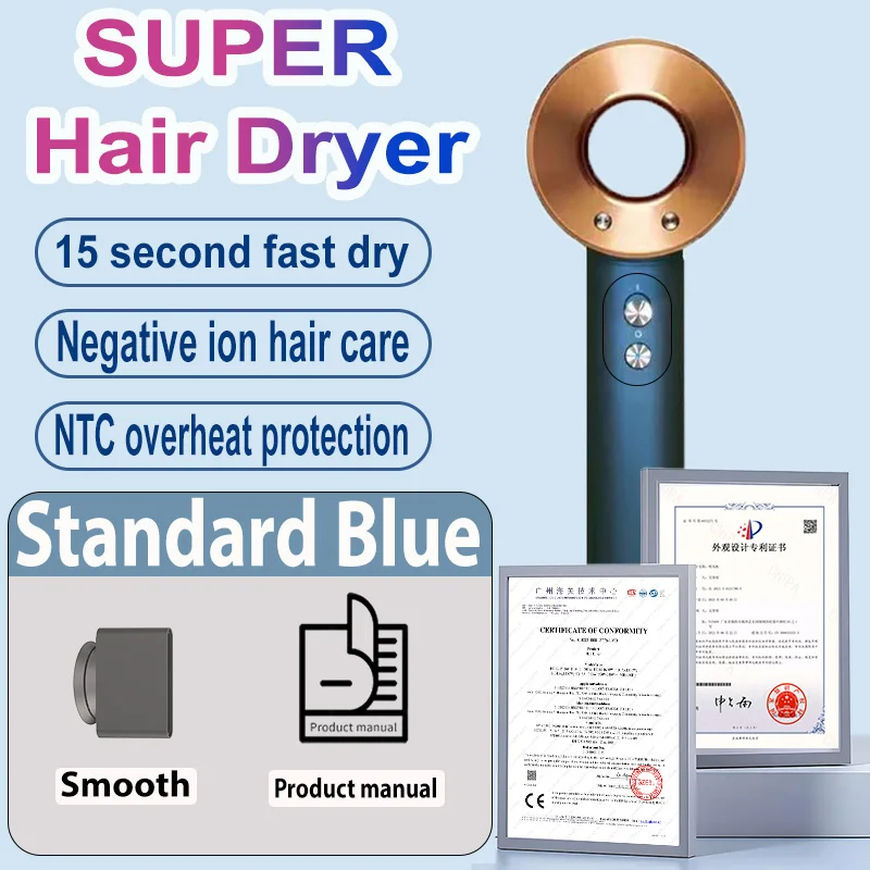 SenCiciMen 6 IN 1 Super Haardroger Negatieve Ion Haarverzorging Haardroger Auto-Wrap Krultools Huishoudelijke Apparaten Krachtige Föhn Toeristische Stylingtools Vakantiecadeau voor Vrouwen