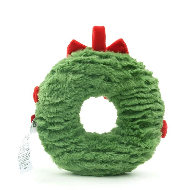 17CM ghirlanda di natale gioielli di peluche con simpatico viso sorridente bambola di peluche decorazione dell'albero di natale decorazione della casa