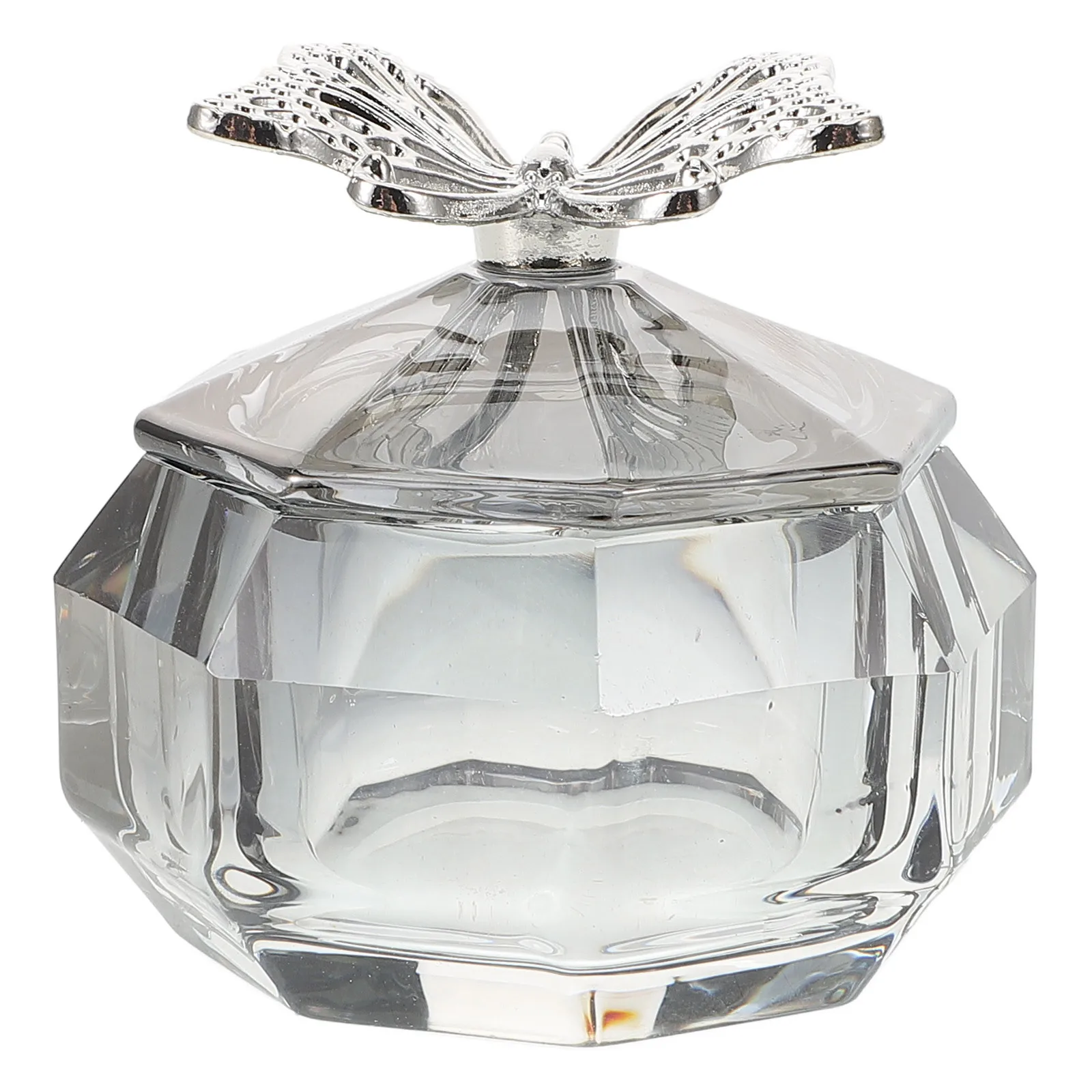 

Stylish Glass Nail Dish Bowl Lidded Multi-Function Manicure Cup for Nail Polish Powder Mixing Lidded Glass Bowl