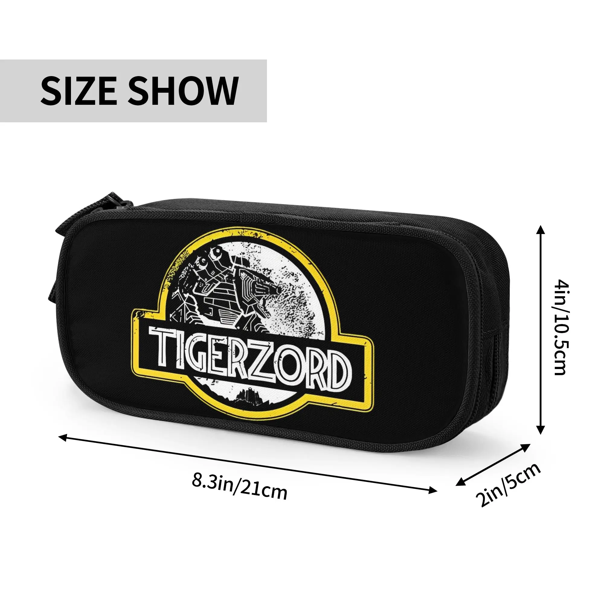 Large Capacity Bags for Child Cartoon Power Rangers White Tigerzord  School Pencil Bag for Boys Gilrs Kids