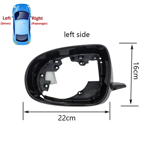 Imagen 2 del producto Para Kia Sorento 2015 2016 2017 2018 marco de espejo lateral soporte carcasa embellecedor de espejo retrovisor exterior