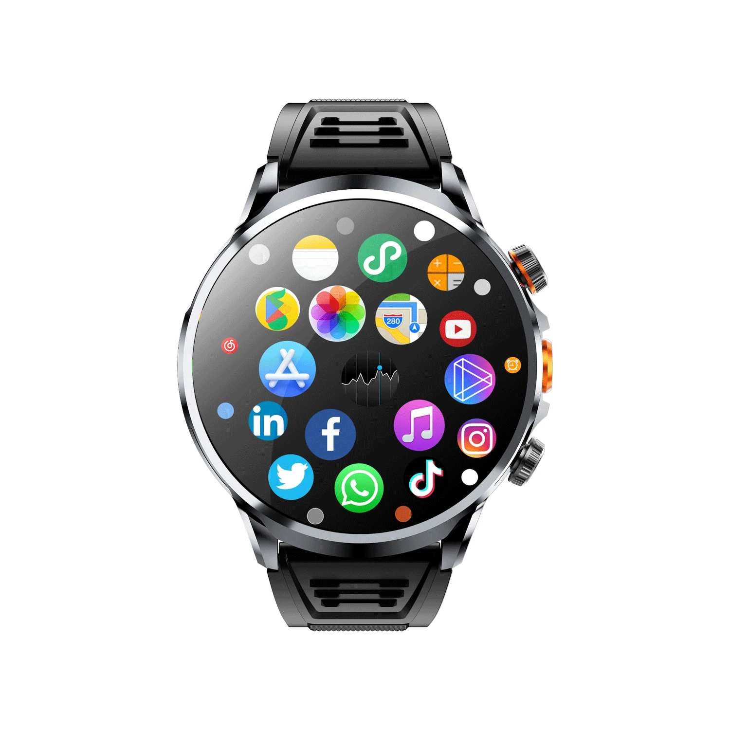 

4g Sim Call Android Smartwatch H18 For Men With Heart Rate Gps Wifi Camera Men Smart Watch 2024 for sport