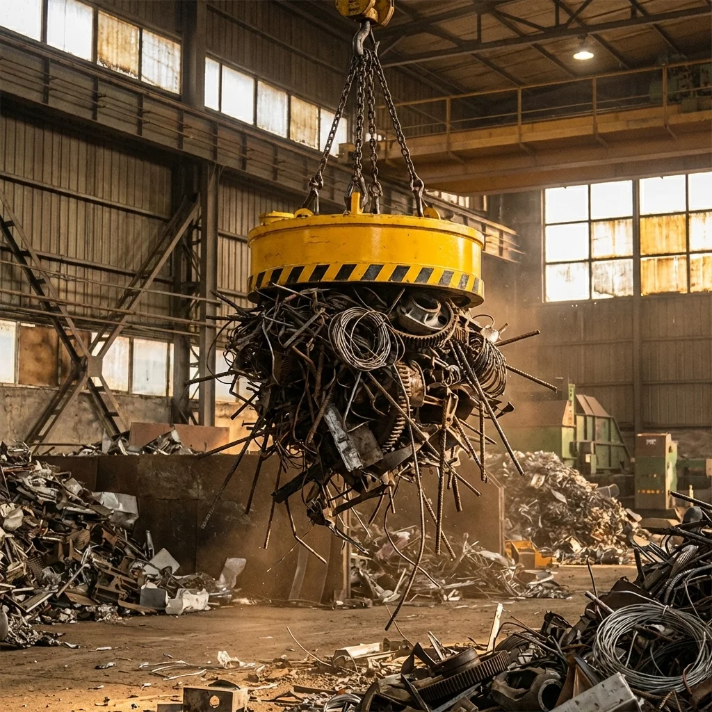 30-50T Excavator Hydraulic Magnet Attachment Heavy Duty Lifting Electromagnet for Industrial Scrap Yard