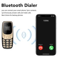 SERVO Small Mobile Phone Bluetooth Dialer Magic voice Low Radiation Telephone Call Recording 2/3 SIM GSM Unlocked Mini Cellphone 3