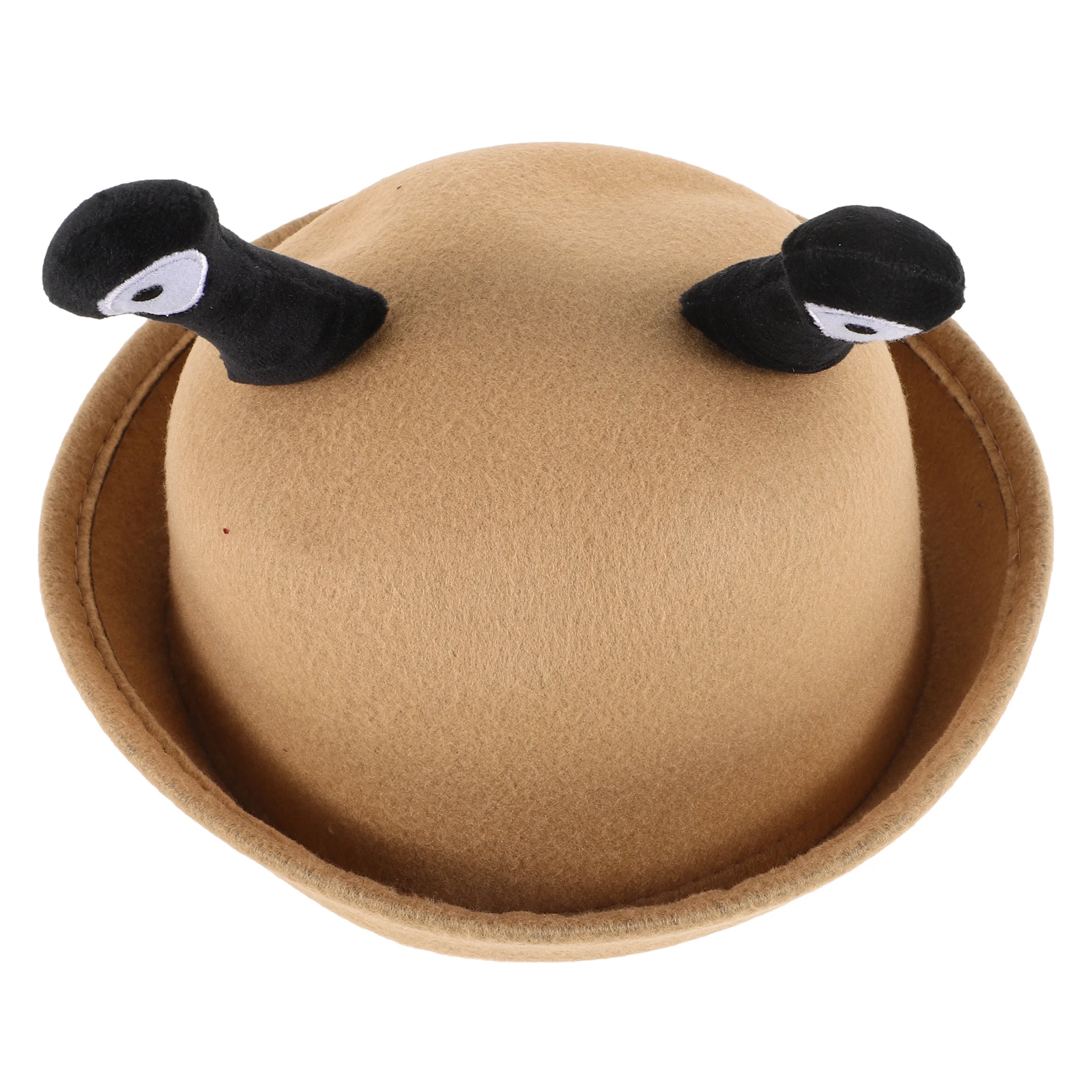 

Small Round Hat Kids Hat Lightweight Durable Creative Snail Eyes Cap Toddler Hats Brown Dress Up Fall Winter Spring Stylish