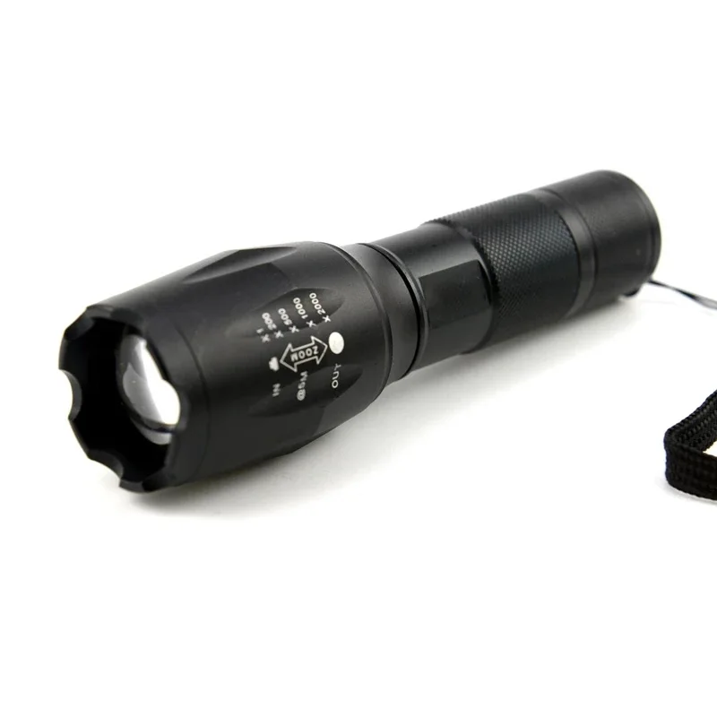 Powerful LED Flashlight Super Bright Zoom Long Range Flashlights Waterproof Torch 18650