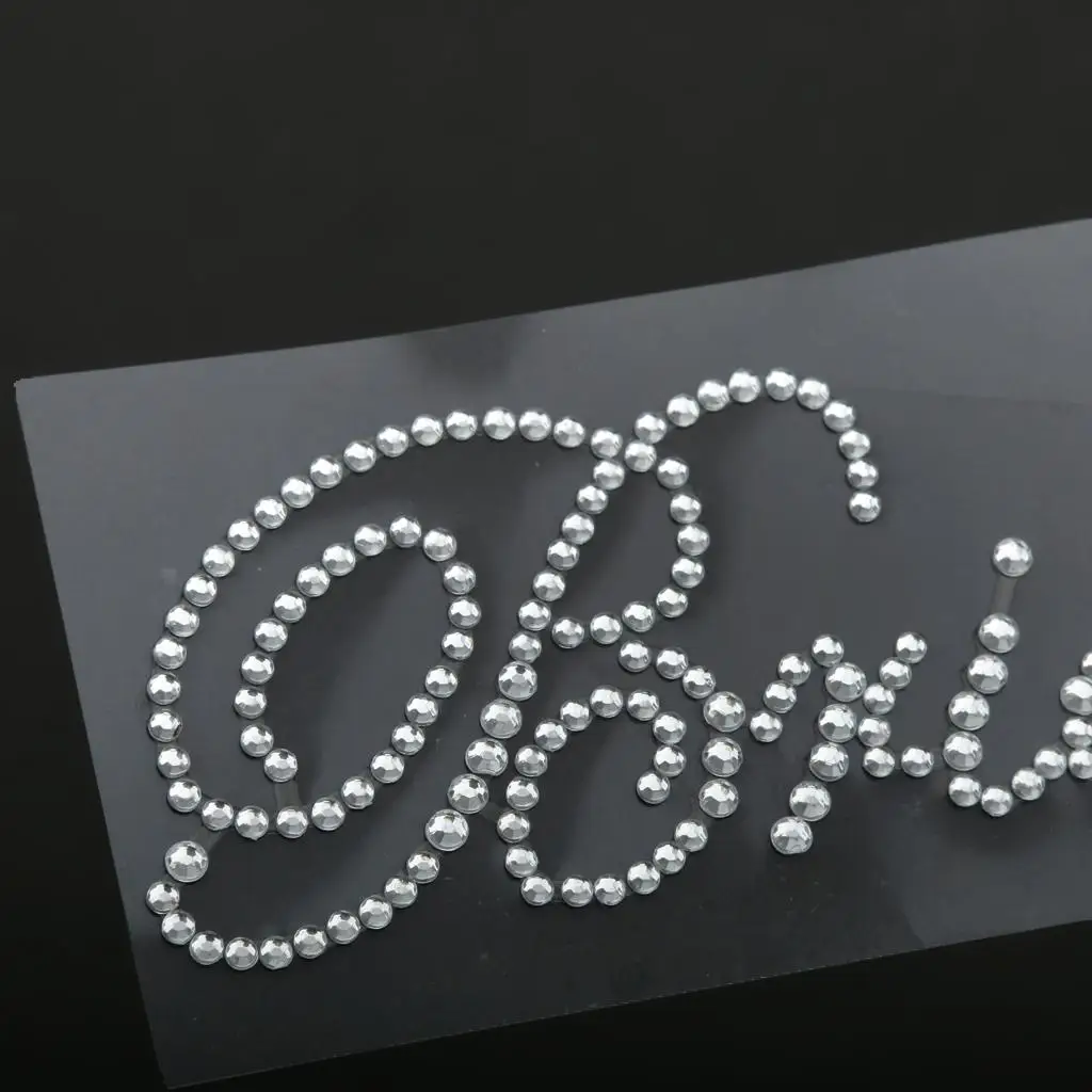 Paquete de pegatinas de diamantes de imitación para novia y dama de honor, calcomanía con motivo de transferencia, despedida de soltera, 4-6 paquetes
