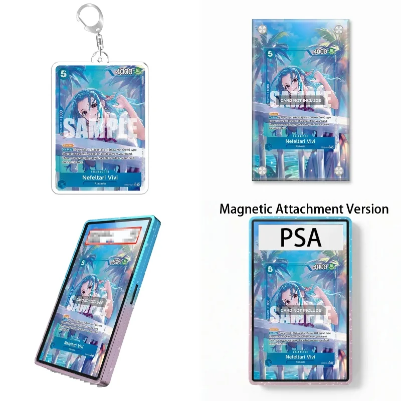 Présentoir d'art pour One Piece EB03 Nefertari Vivi Anime, Cadeau pour les fans d'art, Étui de protection en acrylique recyclable, Porte-clés