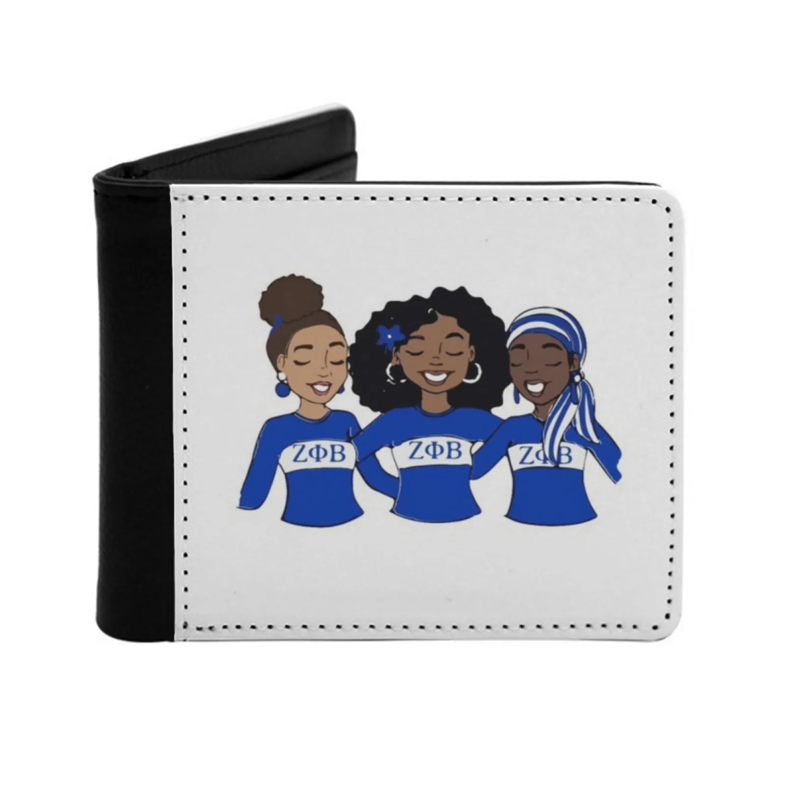 

Zeta Phi Beta 1920 2020 Dove Ver 14, мужской и женский кошелек из искусственной кожи, кошелек с держателем для кредитных карт, короткий кошелек Zeta Phi Beta Sorority