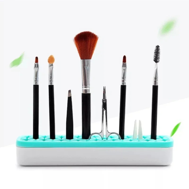 Silicon Nail Brush Makeup Brush Display Stand Rack Storage Case Brush Drying Shelf Brushes Holder Make UP Holder Organizer