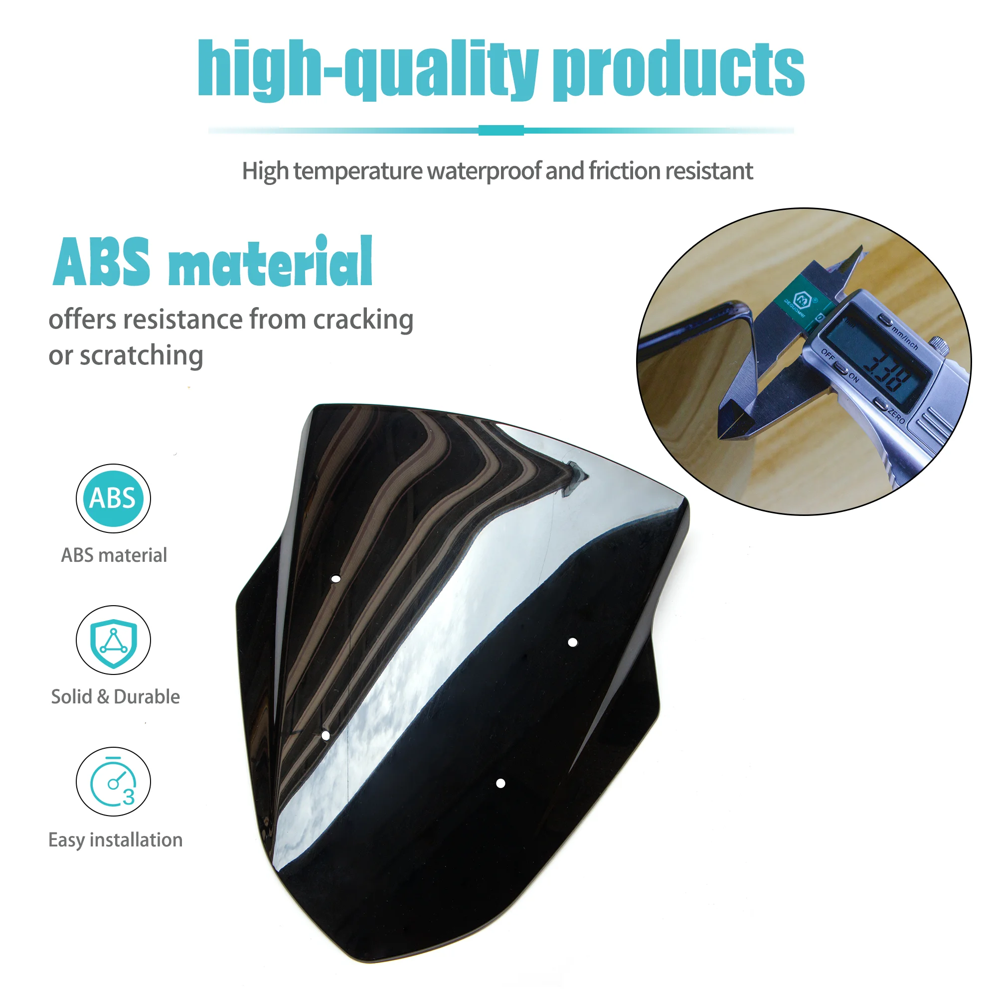 يصلح لياماها NMAX125 NMAX155 2015 - 2020 OCITO 125 15-18 الزجاج الأمامي منحرف دراجة نارية الزجاج الأمامي NMAX 125 155 #3