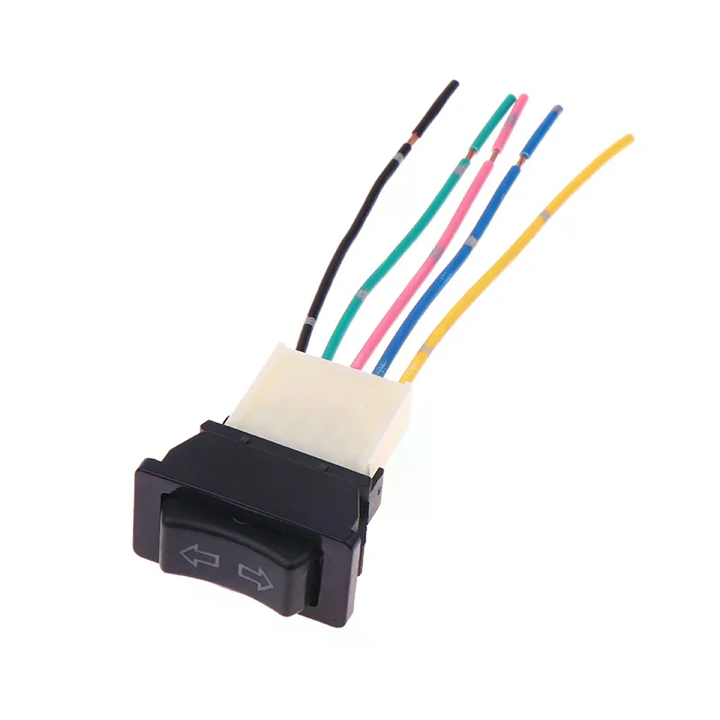 Universal Auto Car Power Window Switch Lifting Switch 5 Pin DC 12V 20A Blue/Red/Green Light Color And Harness
