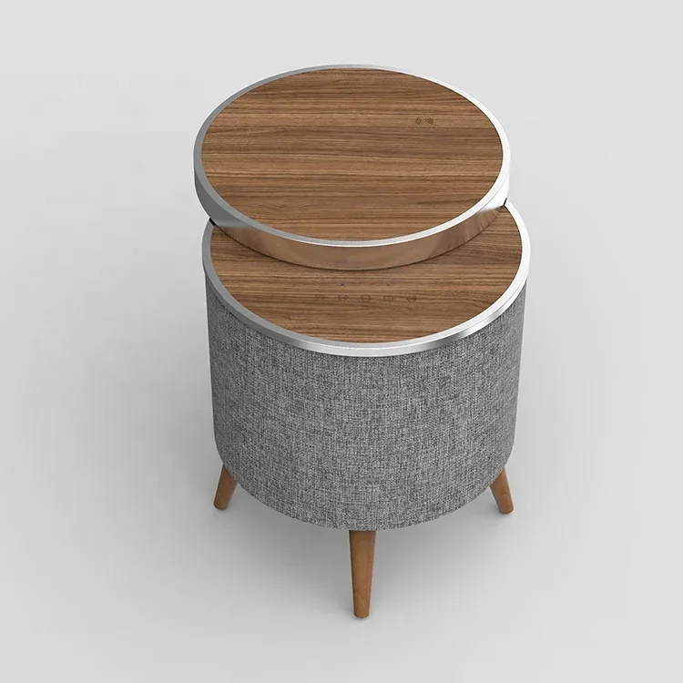 Home Dec Table Speaker Party Music Player  Wireless Charging Bass Chip AUX TWS Speaker Smart Coffee Table 4.2 Bluetooth Speaker