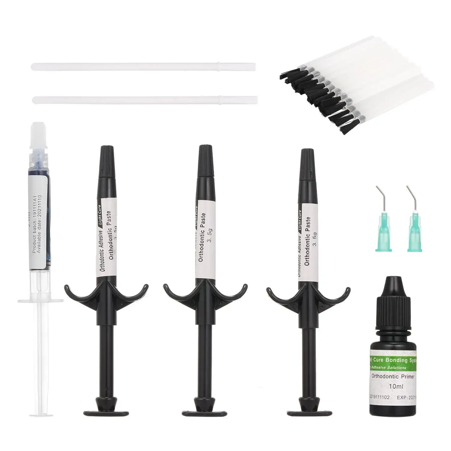 dentals Composites Orthodontics Bonding Metal Brackets Light Cure Glue Adhesives System Kit dentals Tools for Treatment