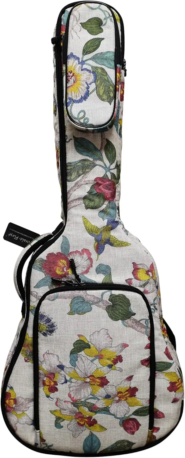 

0.8" Padded Linen Soft Guitar Case Gig Bag for 36-37 Inch 3/4 Junior Size Guitar