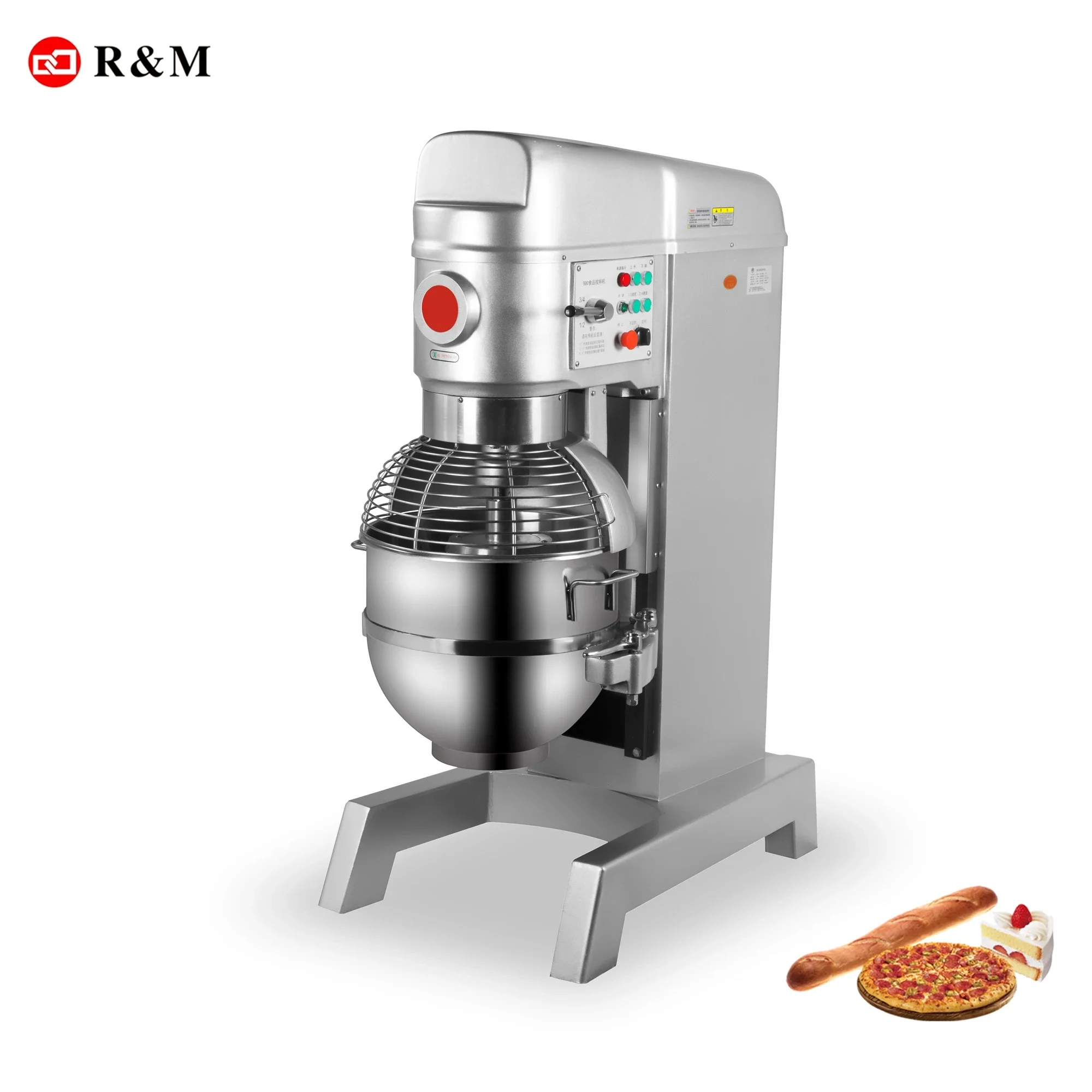 B80 CE professional large industrial food planetary mixer 80l 80 liters cake mixer 80 L big bakery factory food mixing machine