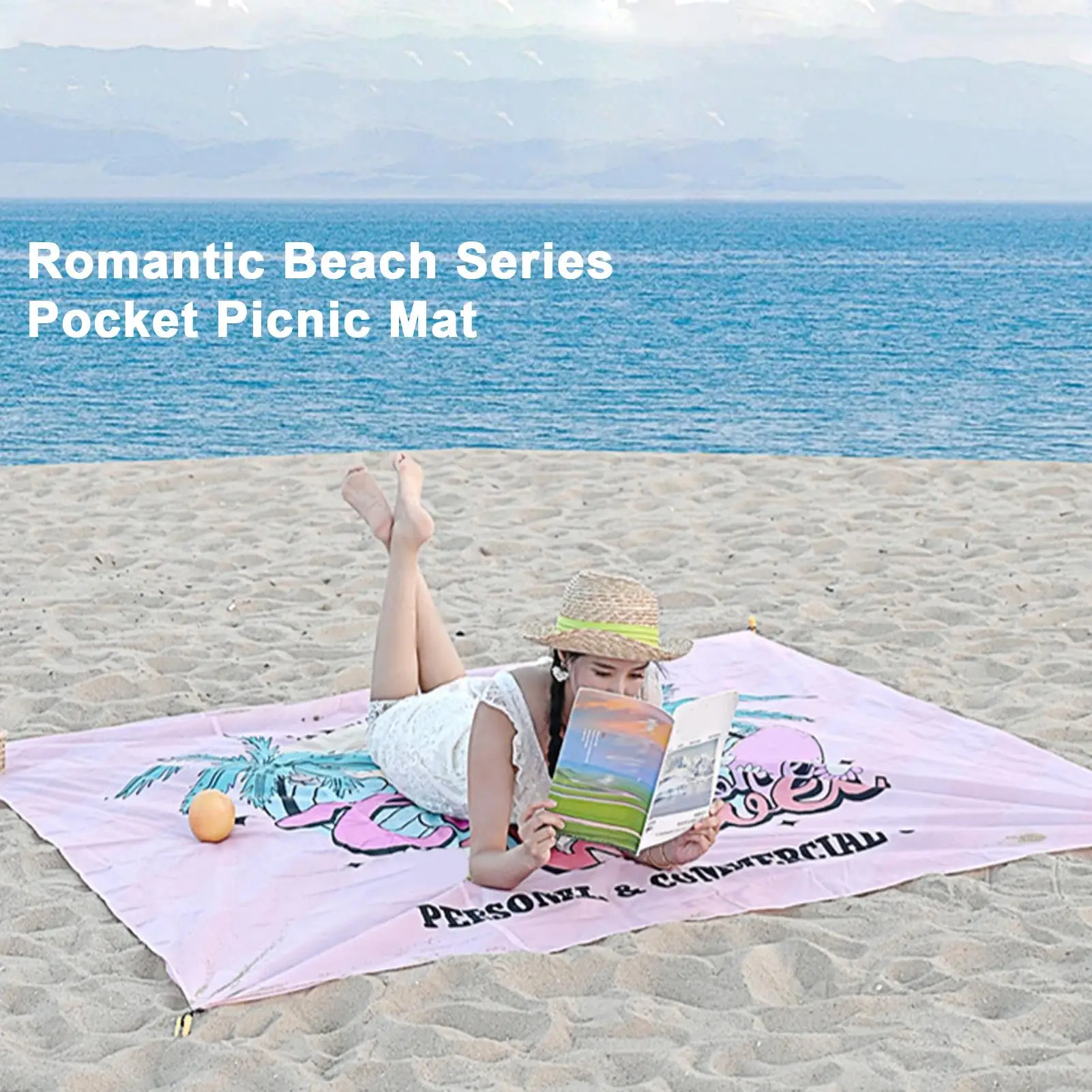 

Beach Blanket Sandproof Lightweight Outside Play Mat Waterproof Quick-Dry Beach Blanket For Outdoor Travel Pool Picnic Vacation