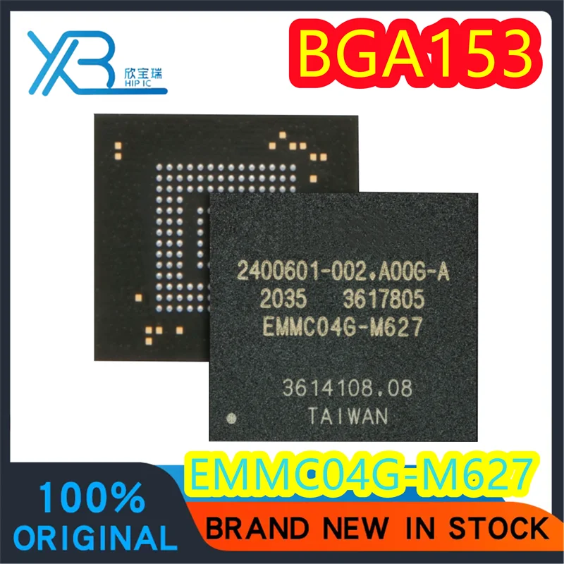 

EMMC04G-M627 Mobile Phone Flash Memory, BGA153 Ball, EMMC 4GB, Brand New, Original, Fast Delivery, 2-30 Pieces