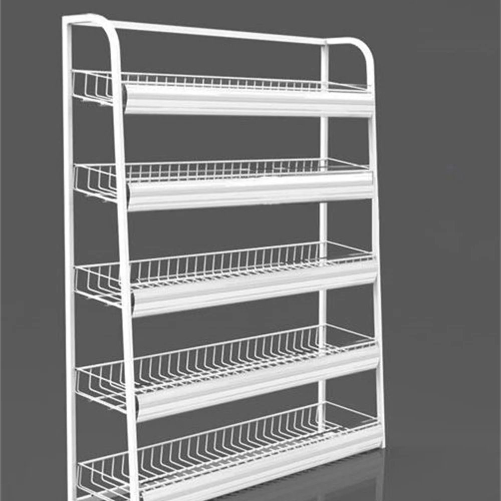 

Cashier Desk Wire Basket Merchandise Display Rack Supermarket Storage Holders & Racks Shelf Accessories