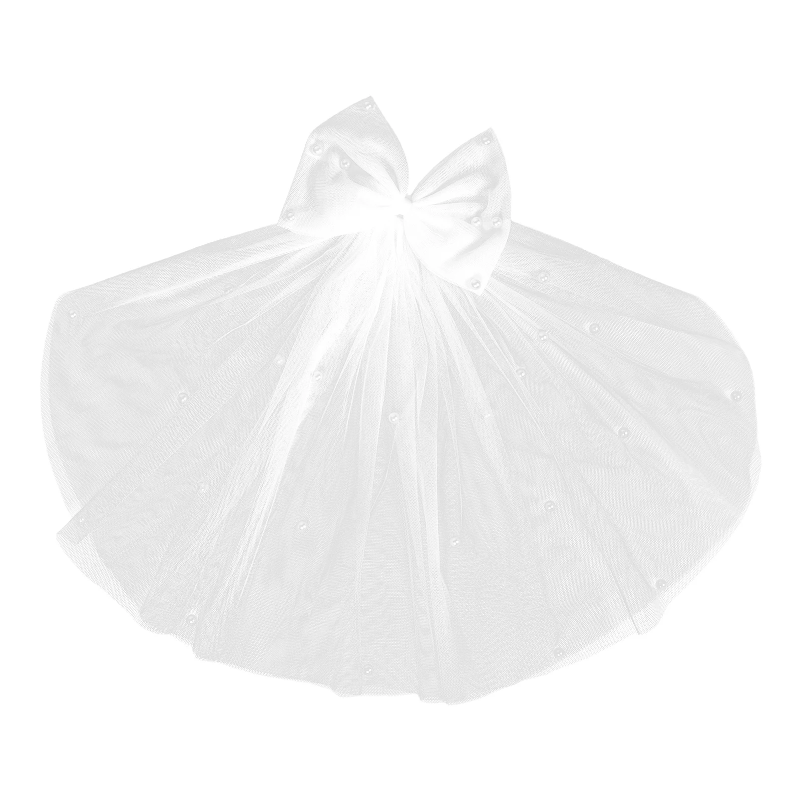 

Pet Wedding Headdress Dog Veil Manual Outfits for Small Dogs Girl Polyester Cat Bride Costume Bridesmaid