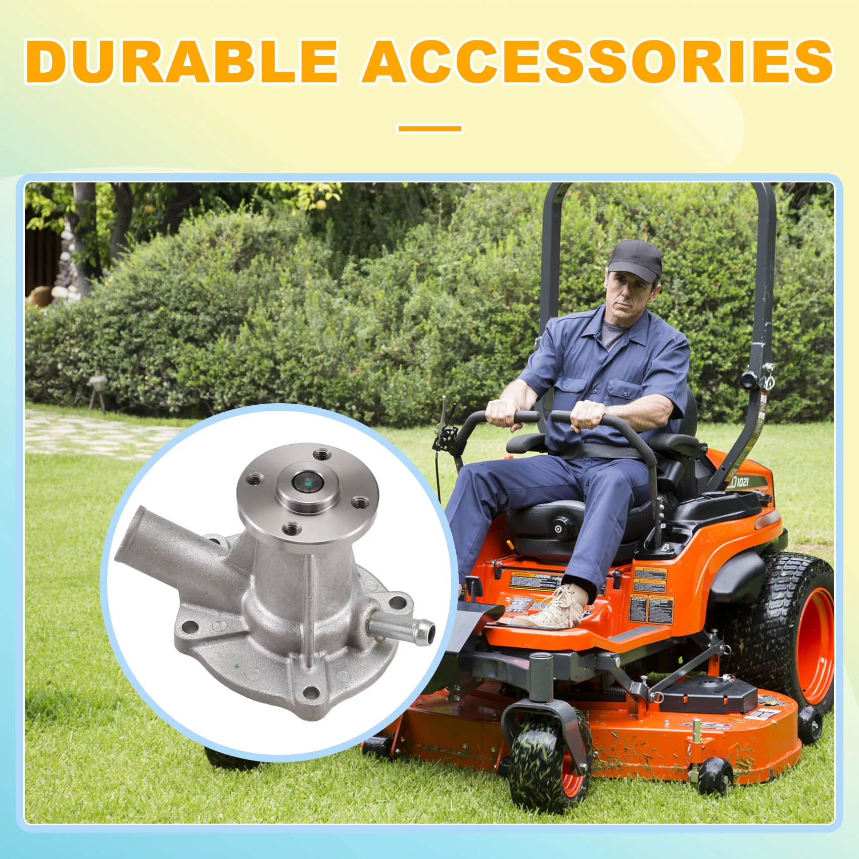 Stable-Water Pump 15534-73030 For Kubota Compact Tractor B5200 B6200 B7200 B8200 B1550 B1750