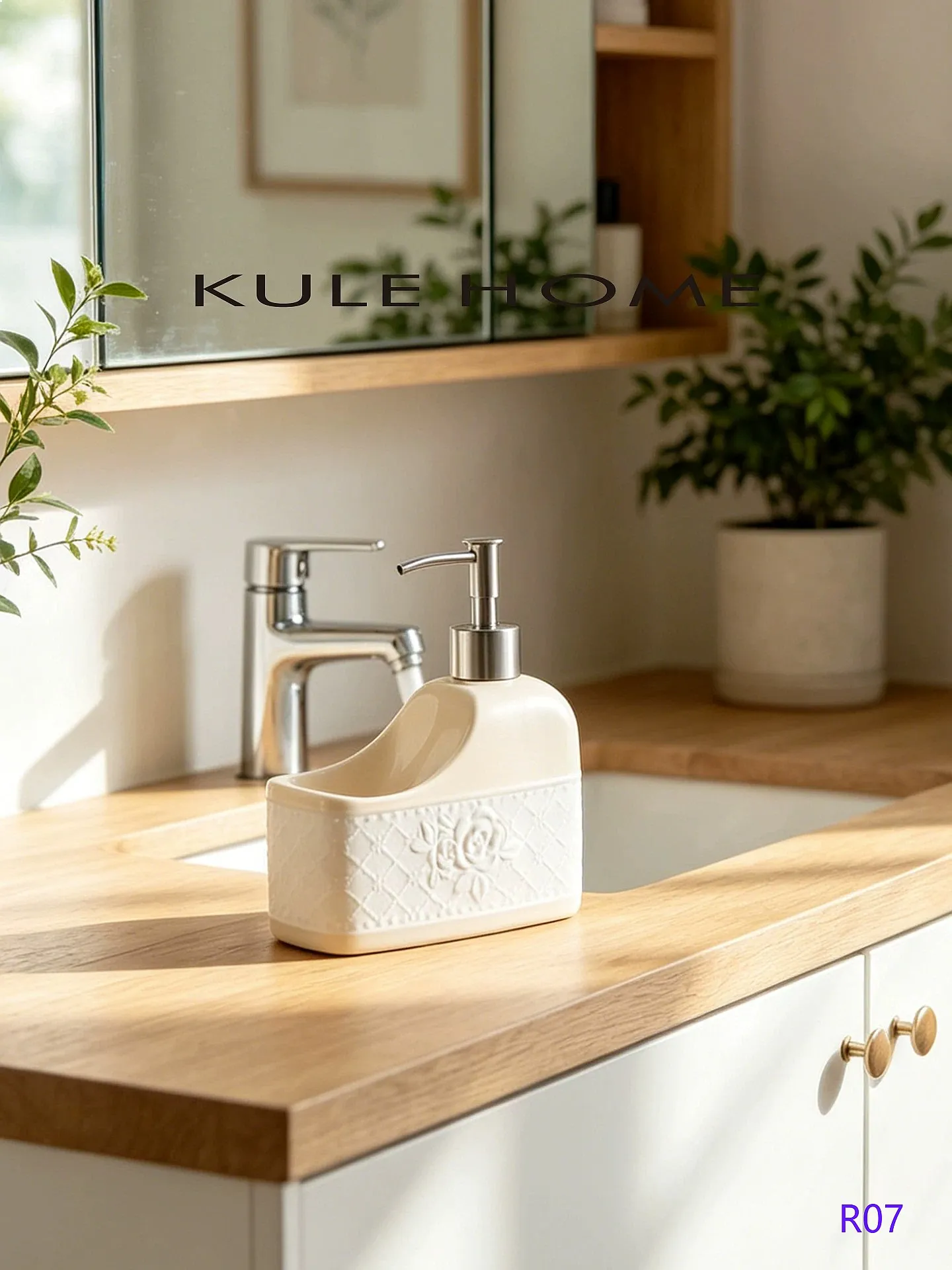 Luxury Ceramic Soap Dispenser Shampoo Lotion Pump Bottle for Hotel