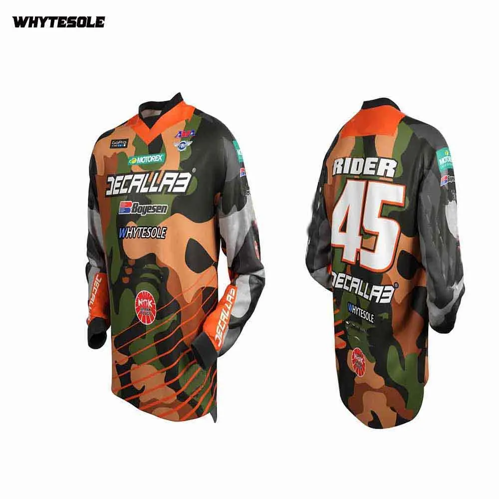 2023 Custom Moto MTB Motocross Jersey Enduro Maillot Ciclismo Downhill Motorcycle Bike Jersey BMX DH Cycling Bicycle Jersey view 4