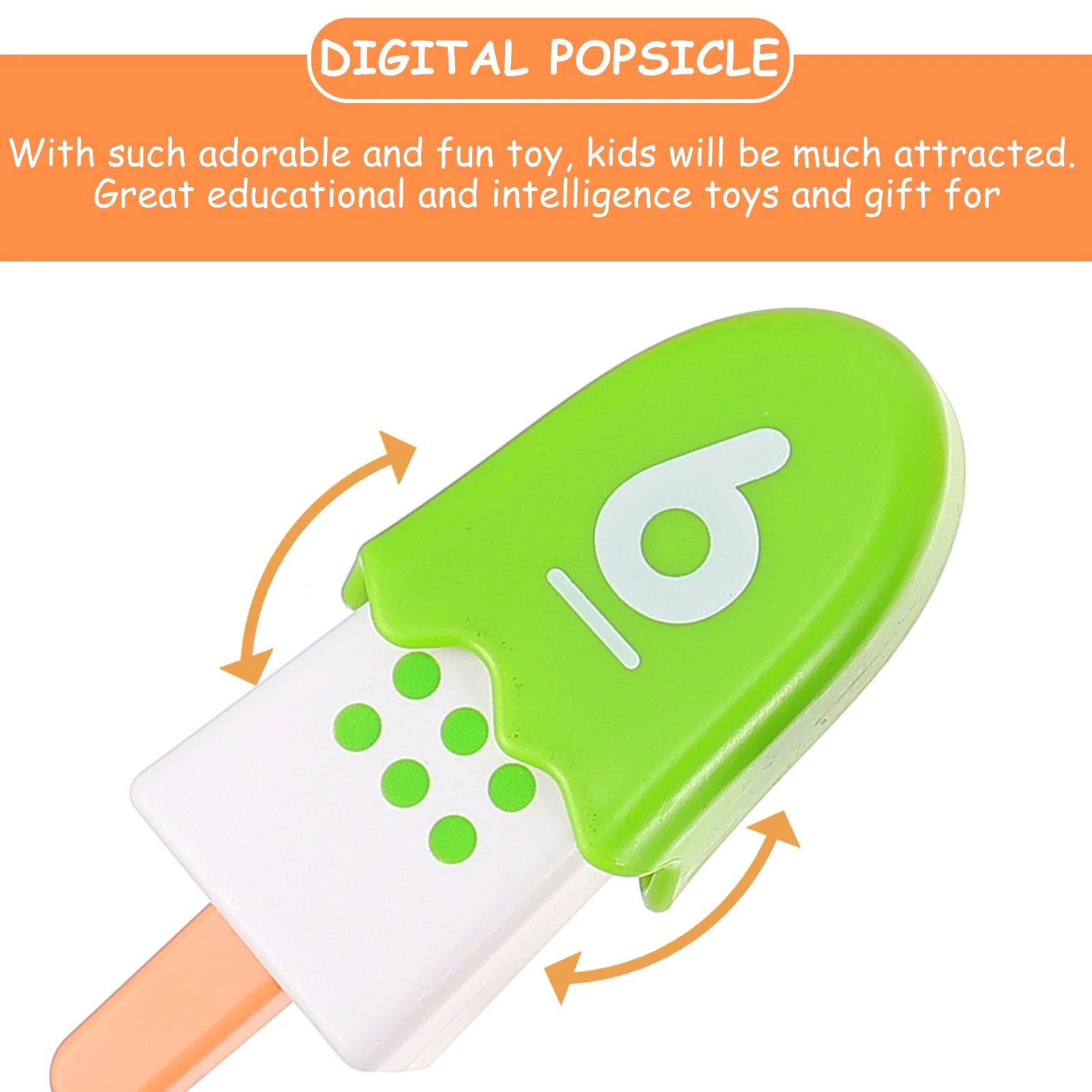 1 set 1 set kleurrijke digitale ijslolly bijpassende kinderen nummer cognitief leren educatief speelgoed ontwikkeling van fijne motoriek