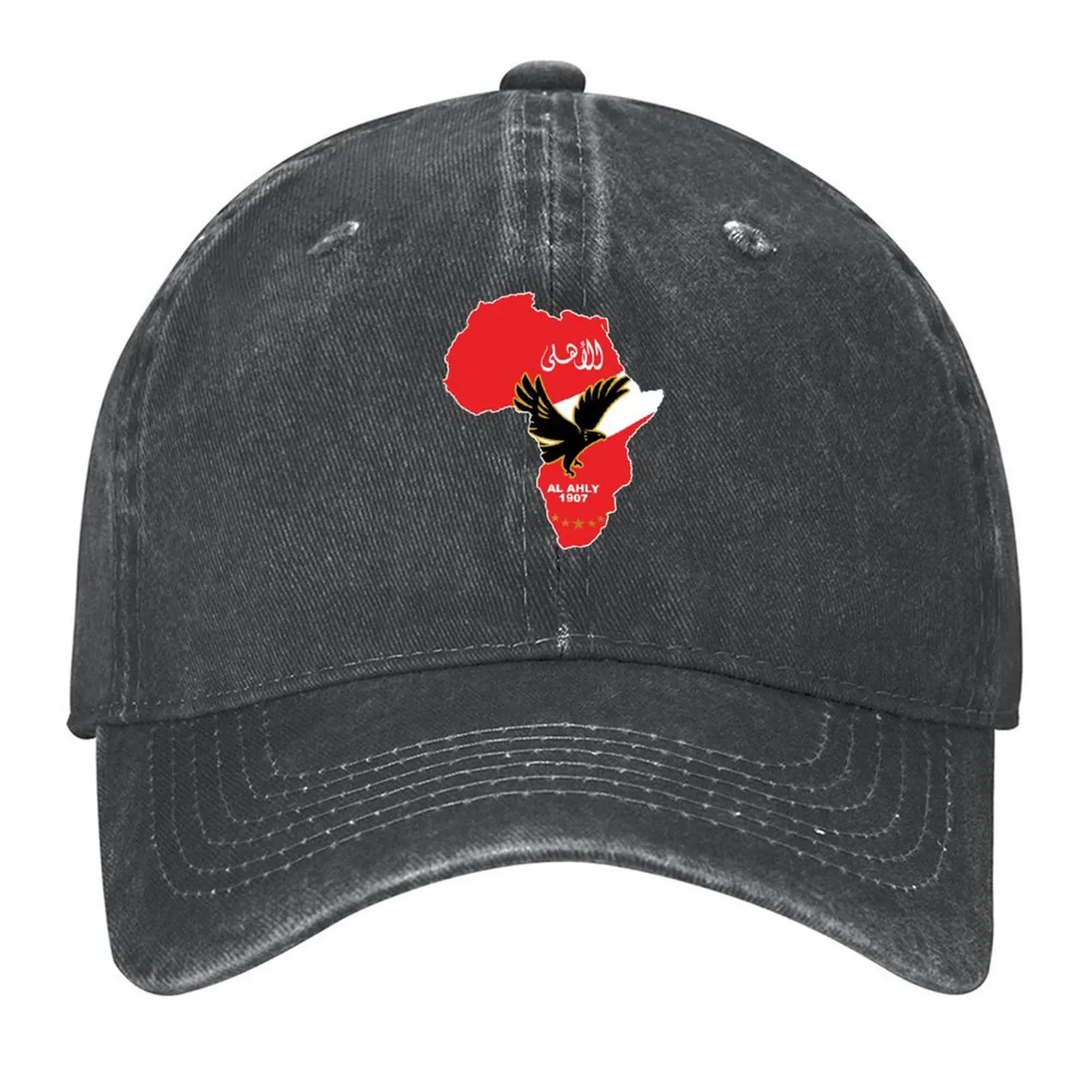 

Al Ahly Egypt FC Football Club Africa Continent Shape Baseball Cap Male hat black funny hat Boy Child Women's