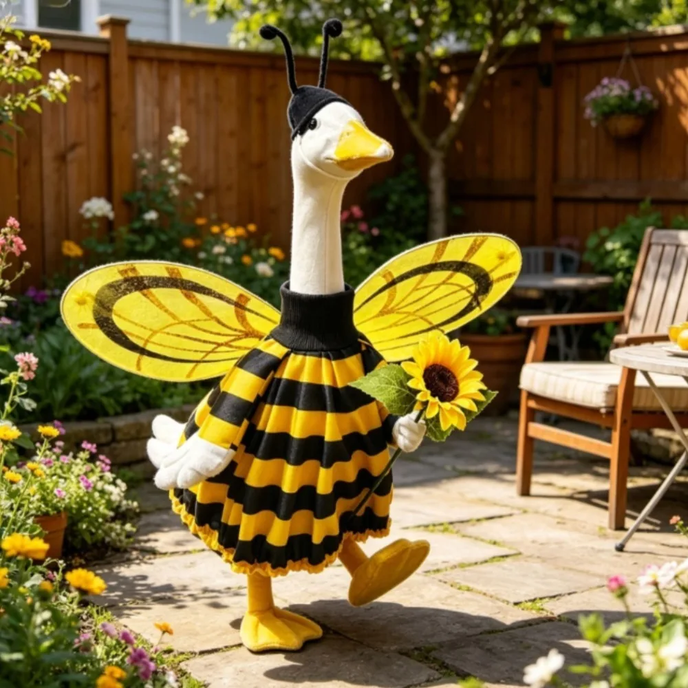 Ladybug Goose Costume Kit Insect Outfit for Yard Goose, Photo Booth Accessory Exclude Goose