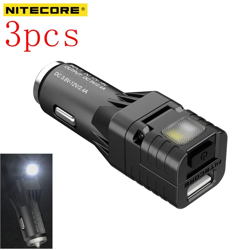 Original NITECORE VCL10 flashlight Multifunctional All-in-one Vehicle Gadget Charger/ Emergency Light/ Break window outdoor