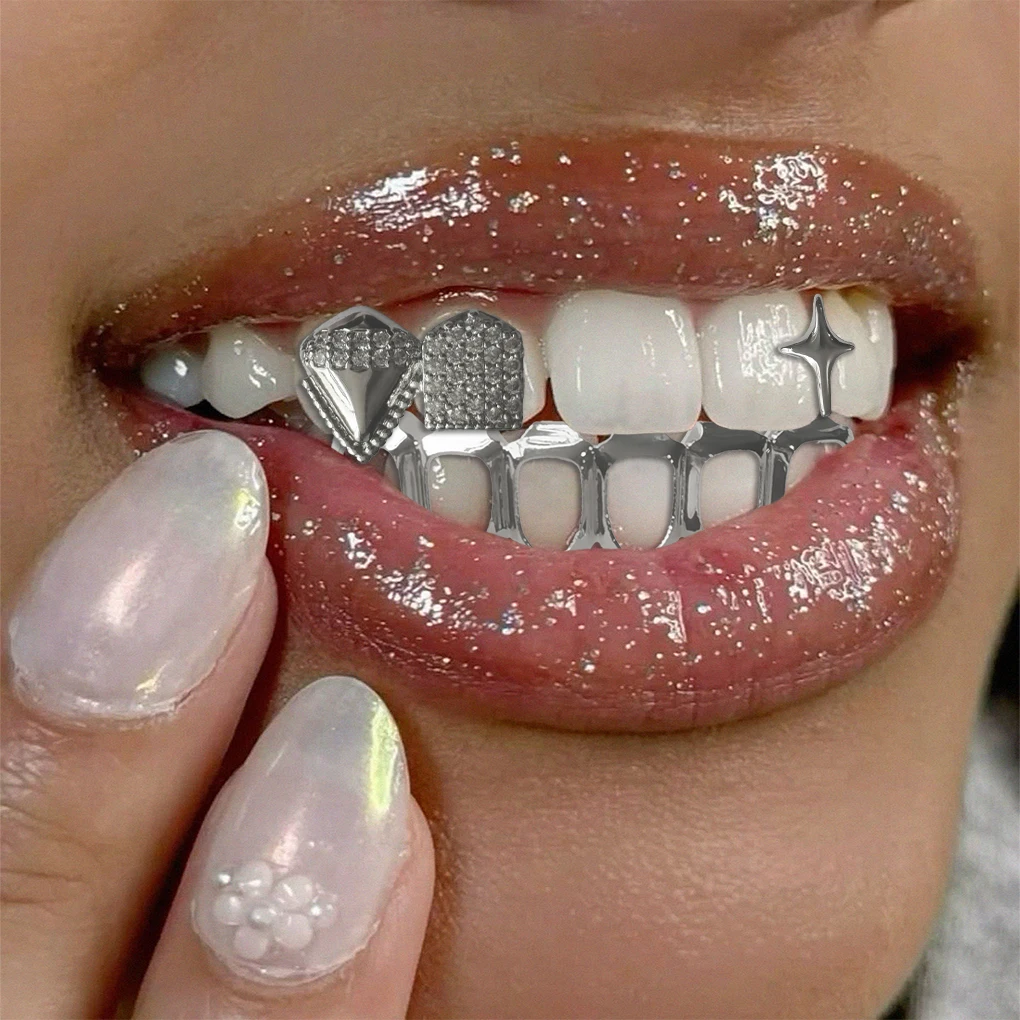 Personalized, Fashionable And Shiny Teeth Accessories, Hip-Hop And Rap Style, Suitable For Both Men And Women As Party Gifts