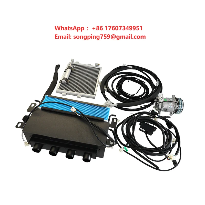High Level Dongfeng Aluminum Farm Tractor HVAC System Parts Condenser Compressor