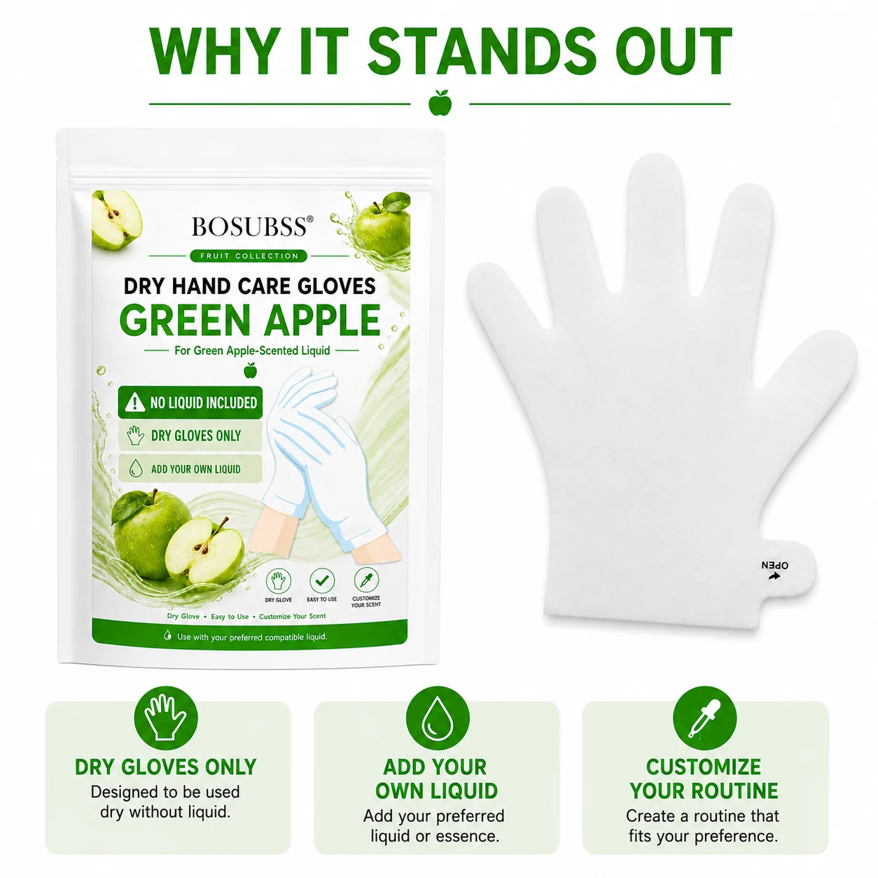 2 Pairs/4PCS Dry Hand Care Gloves, Soft Wearable Hand Mask Gloves, No Liquid Included, Add Your Own Compatible Hand Care Liquid,
