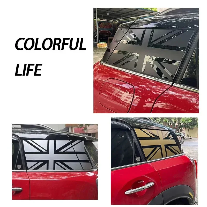 Union Jack Car Vinyl Window Sticker Decal For MINI Cooper F56 R60 R56 F56 F55 F57 F60 F54 Clubman Exterior Decoration