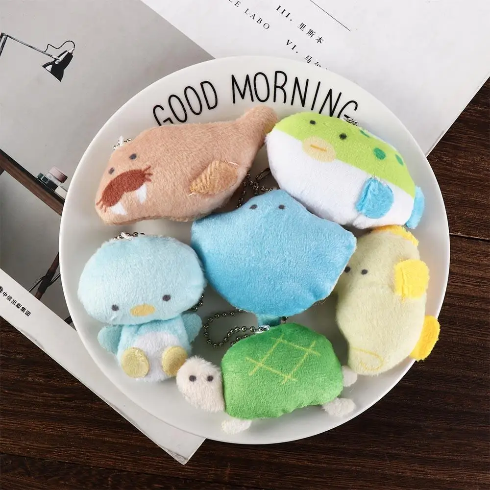 ファッション漫画水族館ぬいぐるみペンダント詰め物入りサメ魚キーホルダーおもちゃ和風バックパックデコレーションハンギングアクセサリー