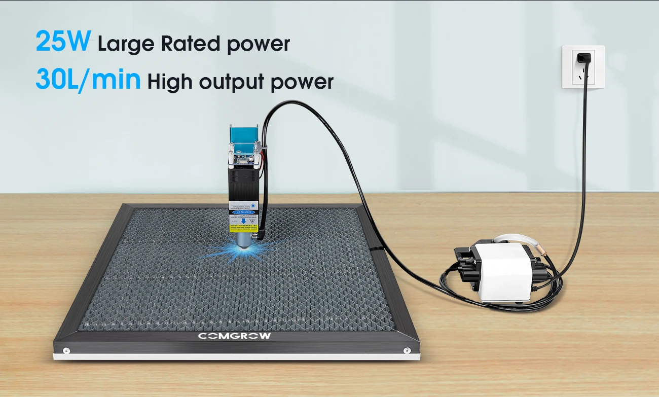 COMGROW Air Assist Nozzle Kit High Speed Air Assist Pump For D1/D1 Pro&COMGO Z1 Laser Engraver MDF Engraving Wood Cutting Tool
