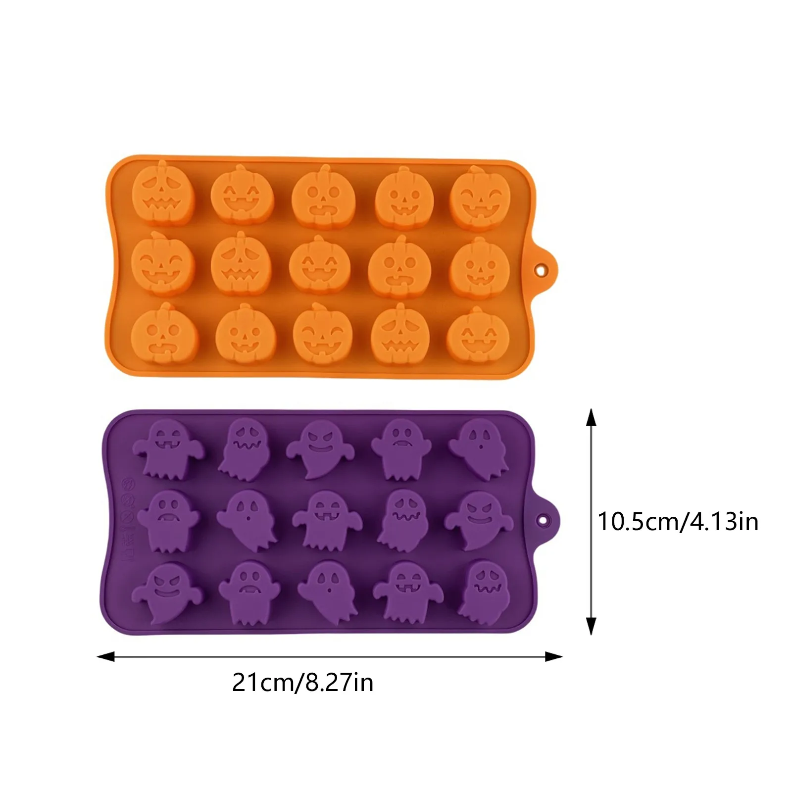 Halloween Silicone Mold Trending Pumpkin Ghost Shape Ice Tray Popular Baking Tool Chocolate Cake Decoration Candy Making Supplie