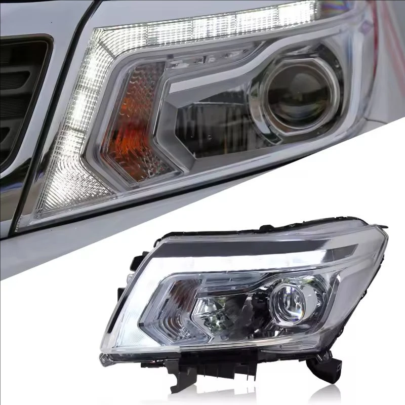 Car LED Headlight For Nissan NP300 2014 2015 2016 2014 2018 2019 2020-2022 Navara Assembly Modified LED Lens Light Accessories