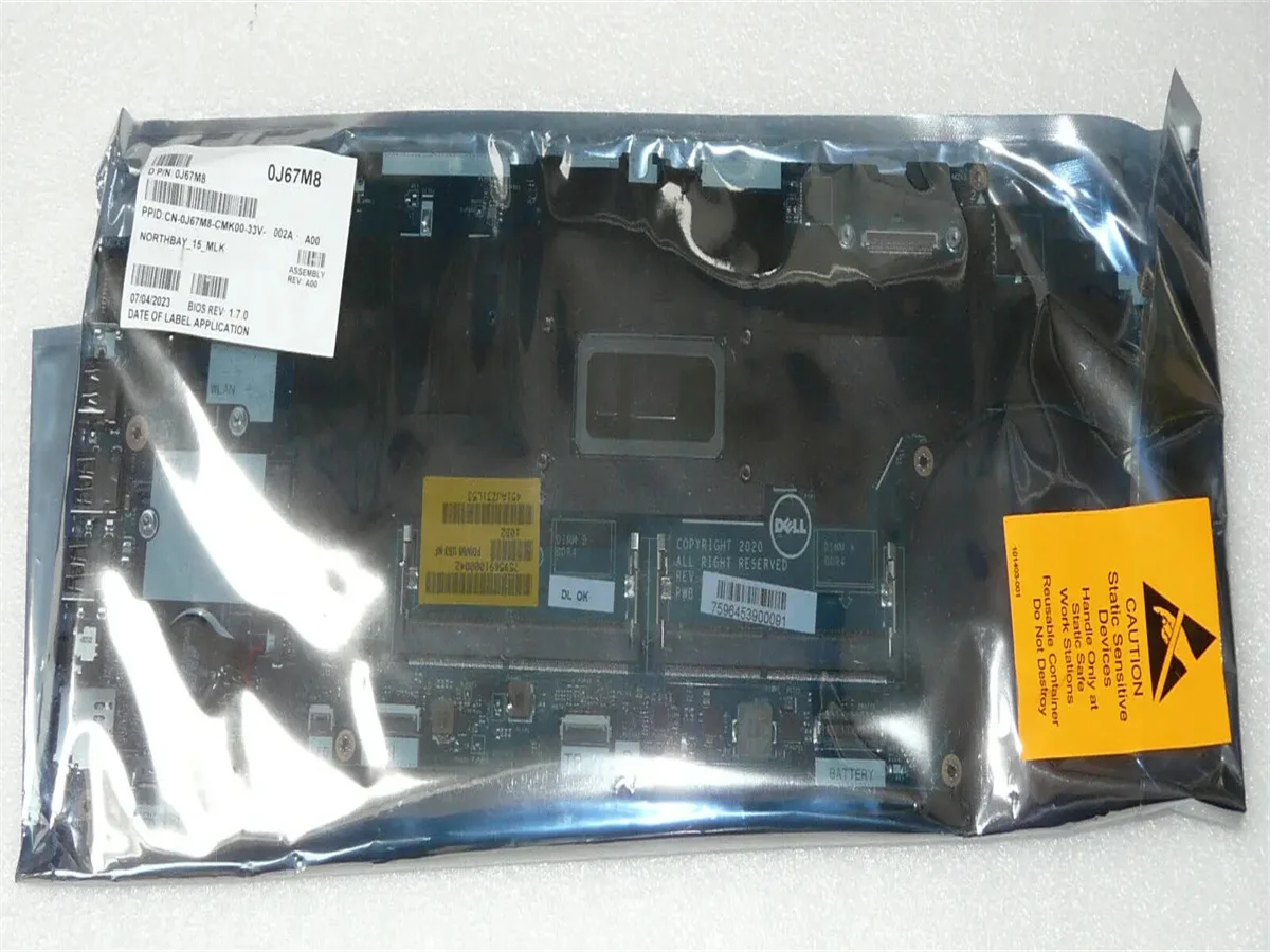 

0TRW25 TRW25 For DELL Vostro V5510 Laptop Mainboard i5-11320H 100% Full Teste