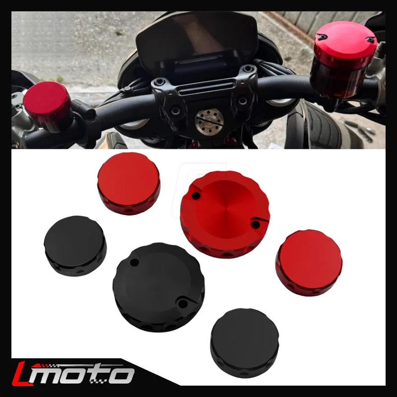 

For Ducati Hypermotard 950 950SP 1100 Monster 1200 Motorcycle Front Brake Clutch Rear Brake Fluid Reservoir Cover Accessories