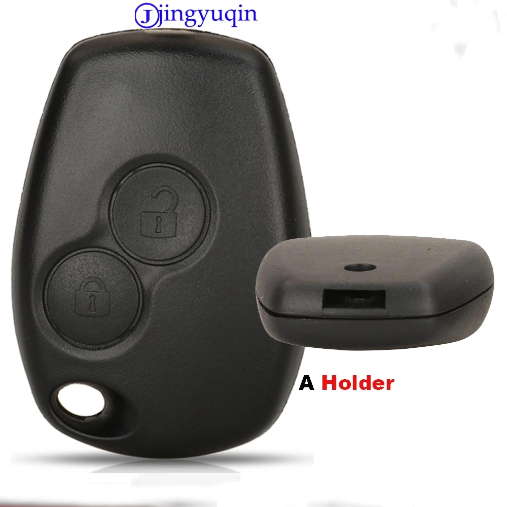 jingyuqin 10pcs/lot 2 Buttons Car Key Shell Remote Fob Cover Case For Renault Dacia Modus Clio 3 Twingo Kangoo 2 VA2 Blade
