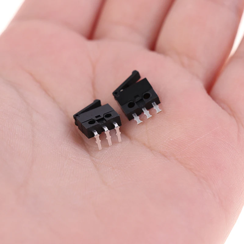 10Pcs Camera Switch Reset Switch Travel Limit Switch Small Motion 3-pin Straight Foot KFC-V-307 W3-13