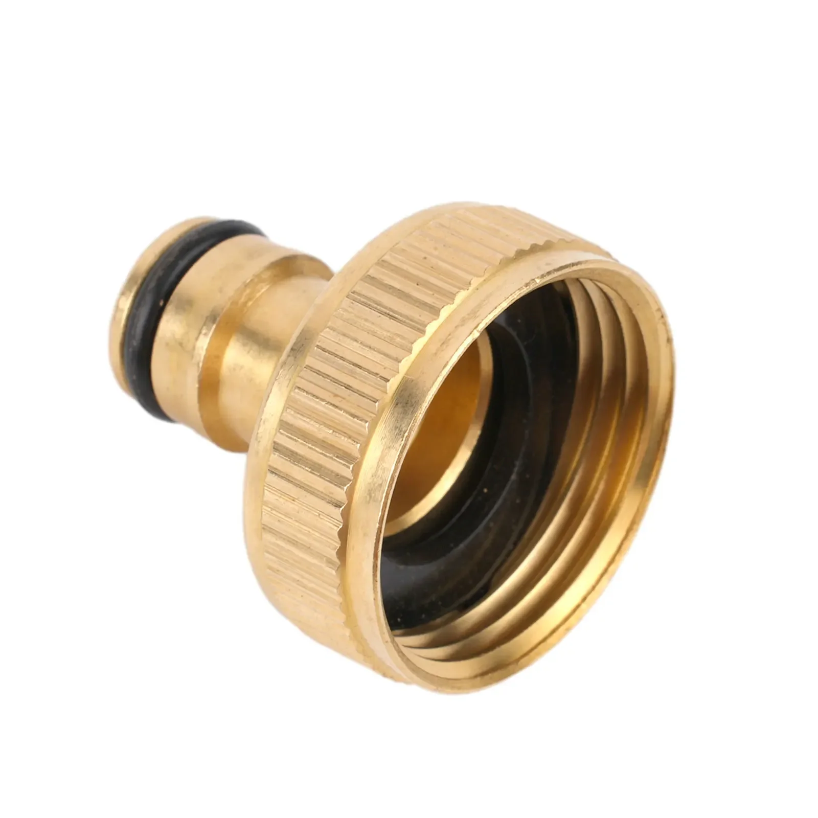High Quality Tap Connector Accessories Brass+Rubber Garden Adapter Golden 1inch BSPF 36*31mm Replacement Tap Faucet