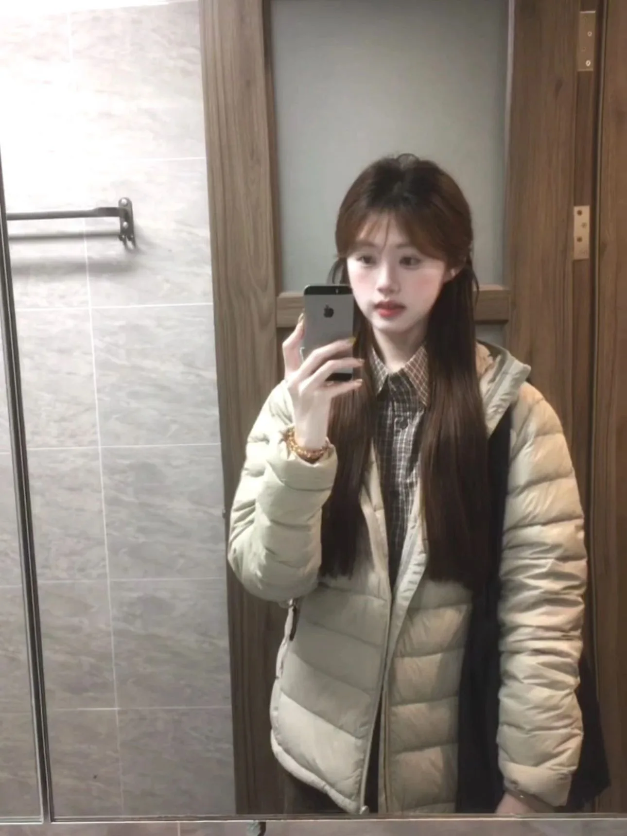 

Retro American ey Hooded Thiened Cotton Jaet Women's Winter Small Size Bread Sle Clothes Trendy Korean Loose Fit